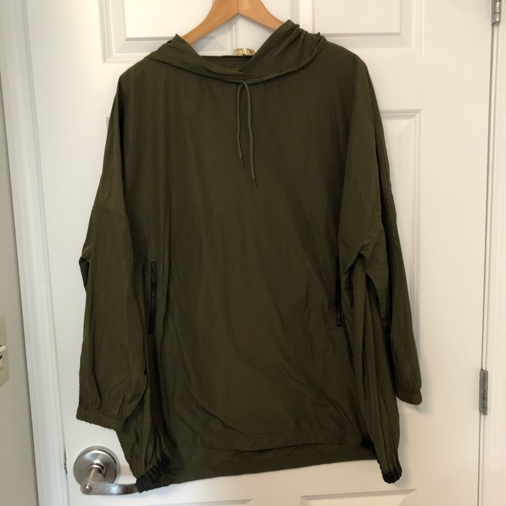 Maje green outdoors poncho